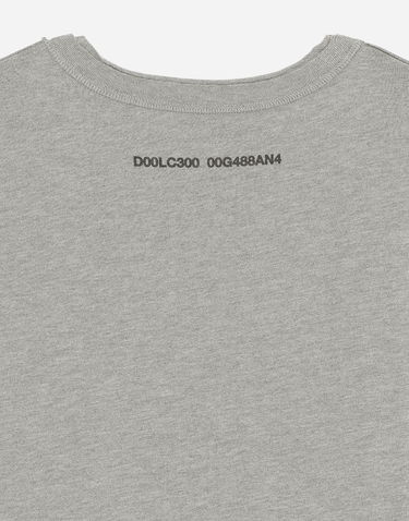 Majica kratkih rukava Dolce & Gabbana Cotton Interlock T-shirt With Logo Print Siva | G8RF4TG7K0CS8290, 3