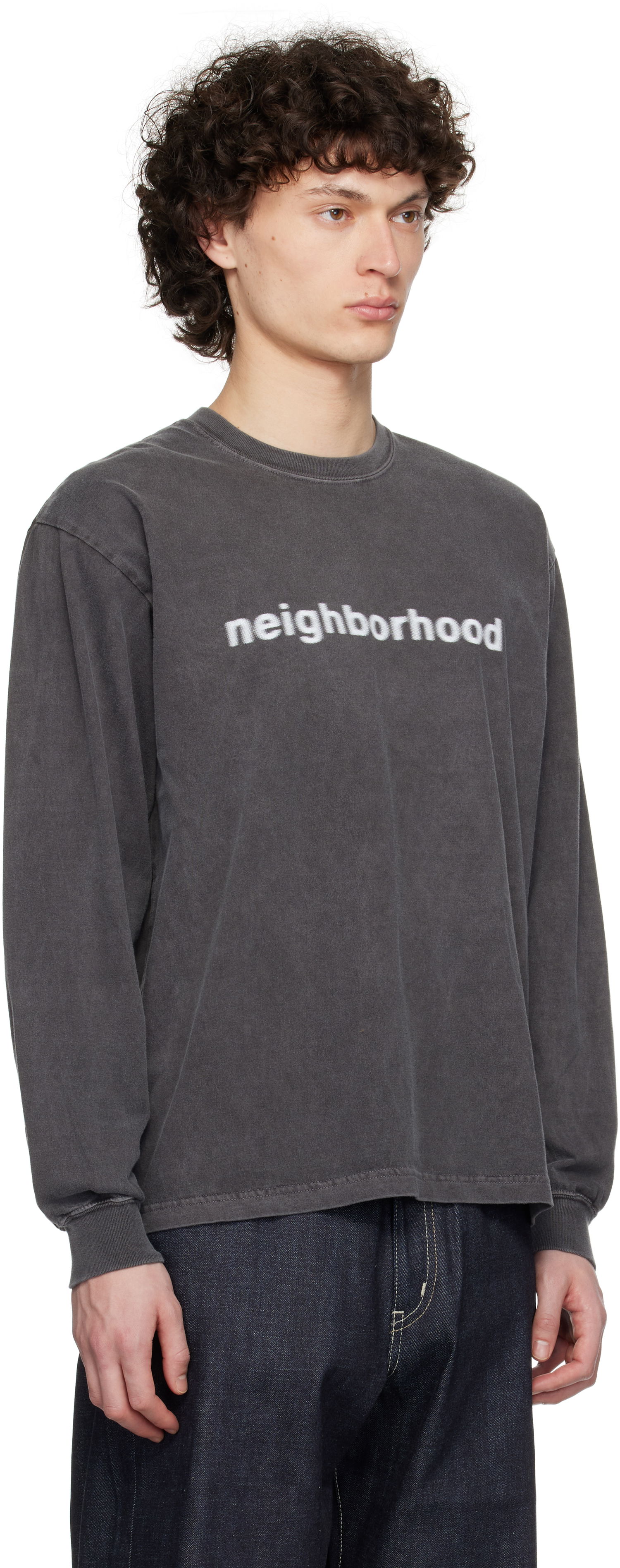 Majica kratkih rukava Neighborhood Neighborhood Long Sleeve T-Shirt Siva | 251PCNH-LT03, 1