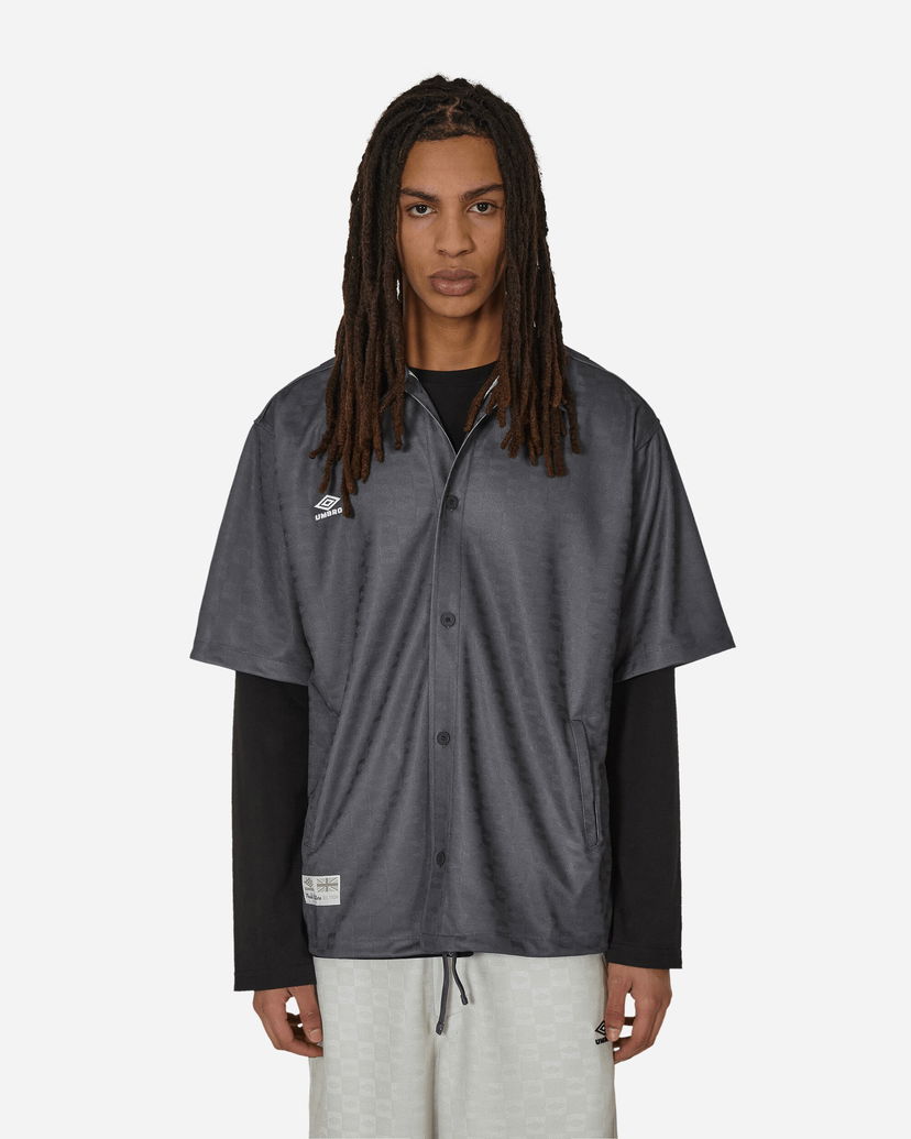 Košulja Umbro Jacquard Shirt Dark Shadow Siva | UBMW040FA25 BLK0014