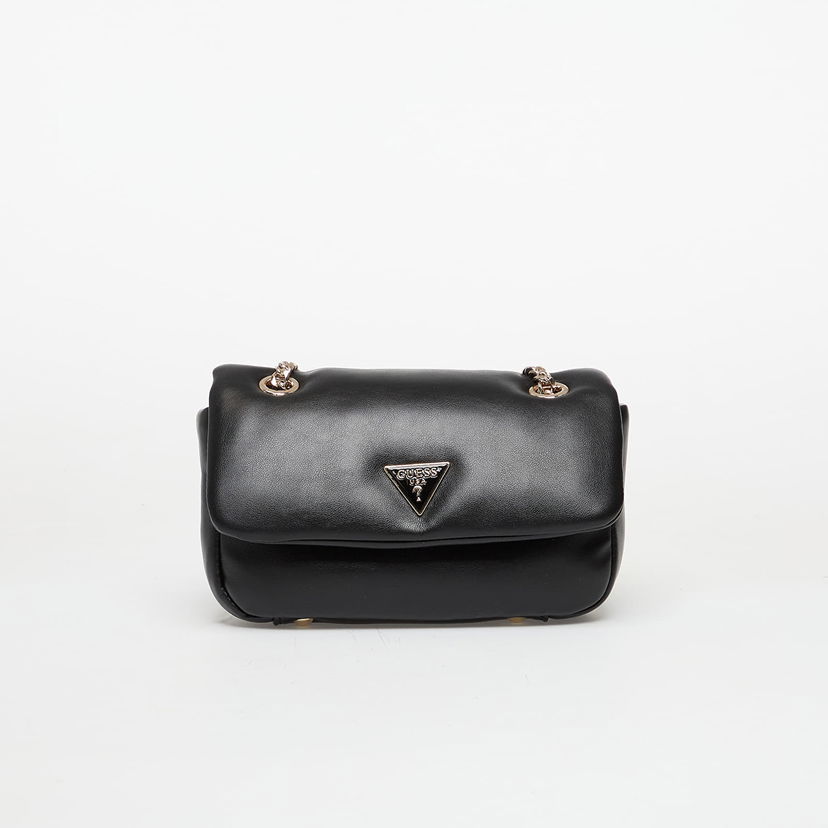 Torba za rame GUESS Sunetra Mini Convertible Crossbody Flap Bag Crna | HWNG7534780-BLA