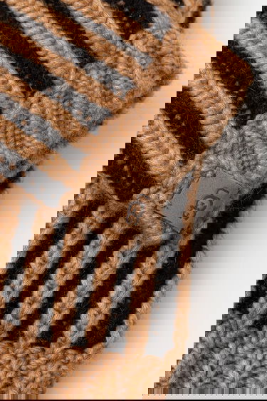 Dodaci UGG CHUNKY Knitted Striped Wool Blend Hat and Fingerless Gloves Set Višebojno | 103605, 4