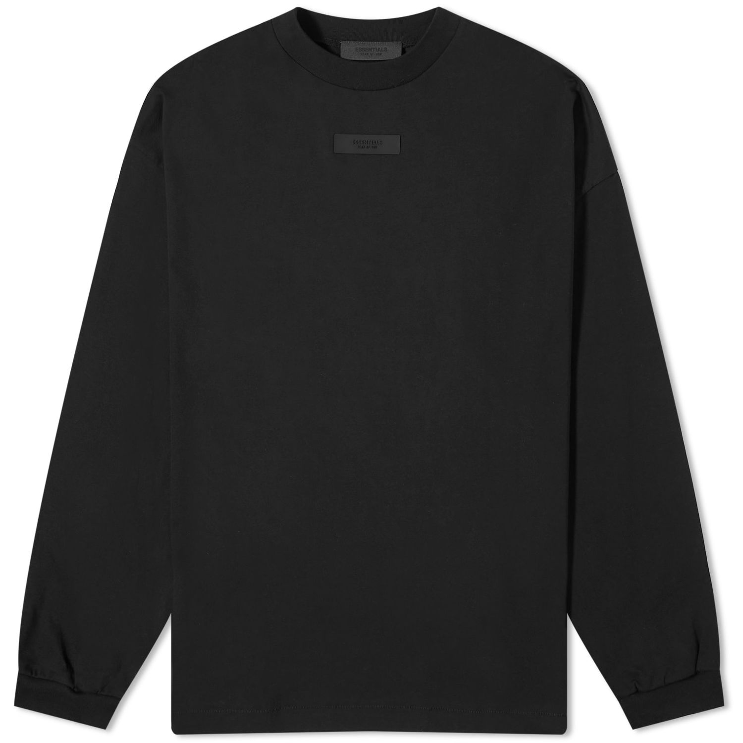 Majica kratkih rukava Fear of God ESSENTIALS Spring Tab Long Sleeve T-Shirt Crna | 125SP244204F, 0