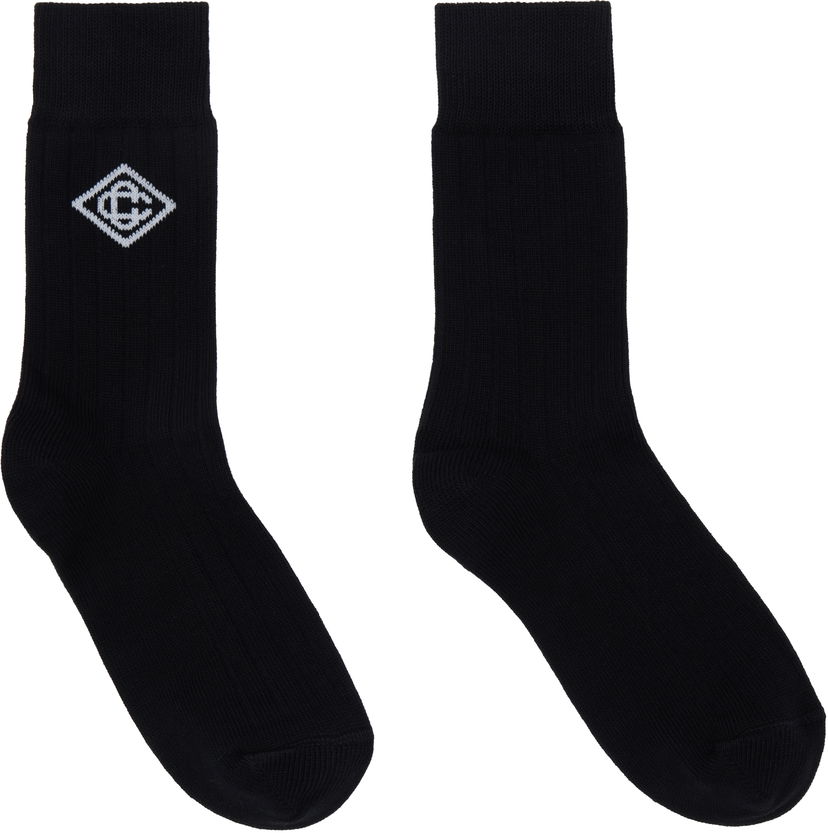Čarape Casablanca Dress Socks Crna | APS25-ACC-086-03