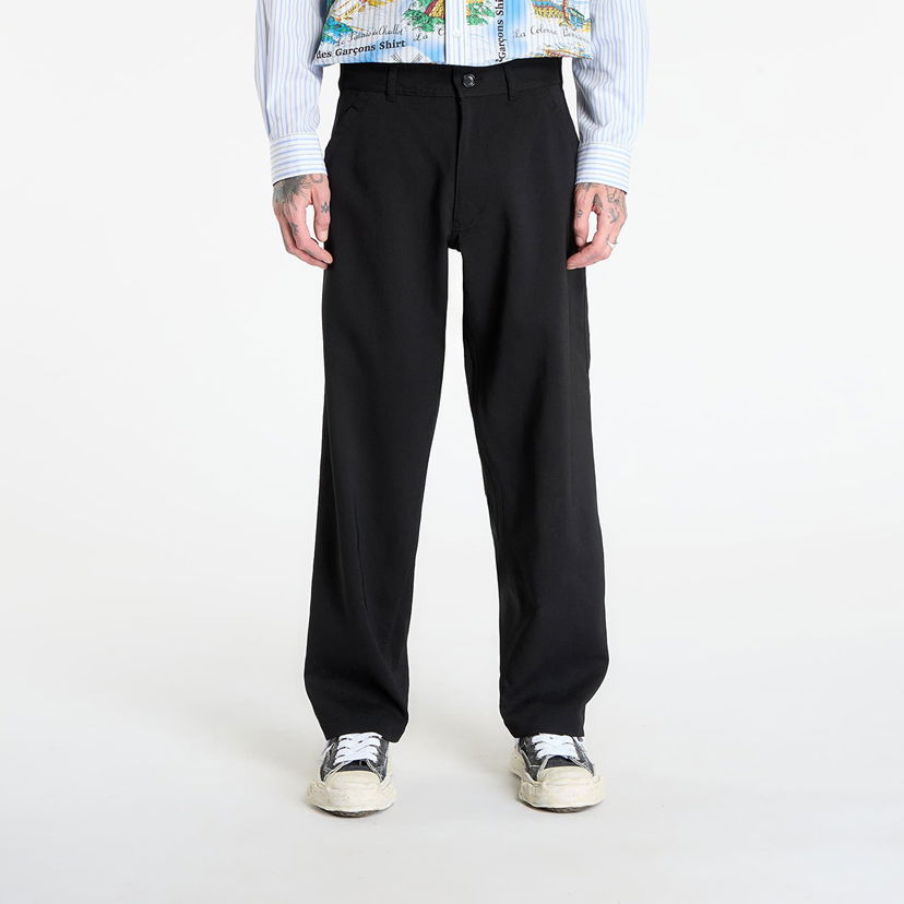 Hlače Comme des Garçons Comme des Garçons SHIRT Trousers With Patch Pockets Crna | FP-P501-W25 Black