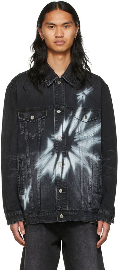 Jakna We11done We11done Graphic Print Denim Jacket Crna | WD-DJ1-22-356-U-WB, 0