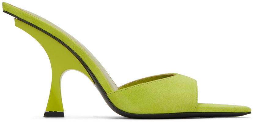 Dodaci The Attico Attico Ester Suede Mules Zelena | 242WS789 L007