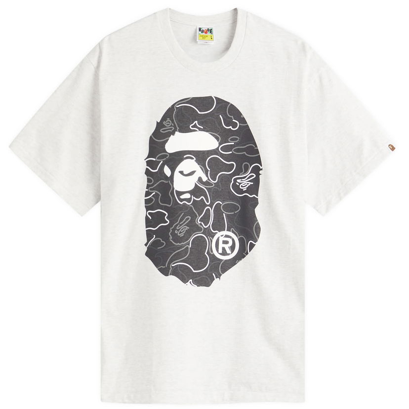 Majica kratkih rukava BAPE Neon Camo Big Ape Head T-Shirt, Size Large Bijela | 001TEL301039M-GRY