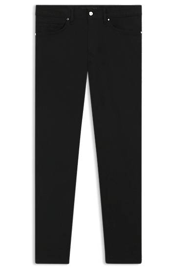 Jeans BOSS Porsche x BOSS Tapered-Fit Stretch Denim Jeans Crna | 50550924