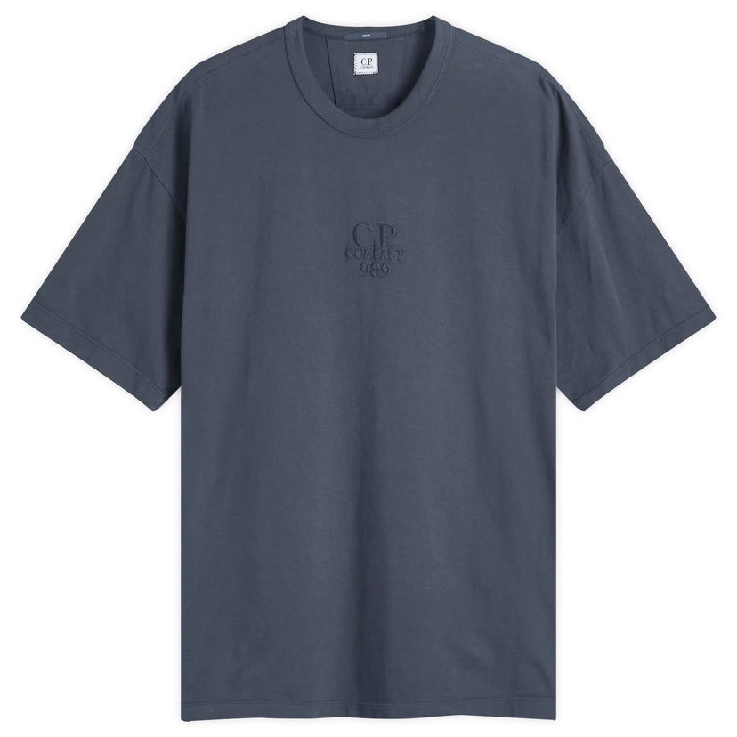 Majica kratkih rukava C.P. Company 20/1 Logo T-Shirt Crna | CMTS181A-005697G-995