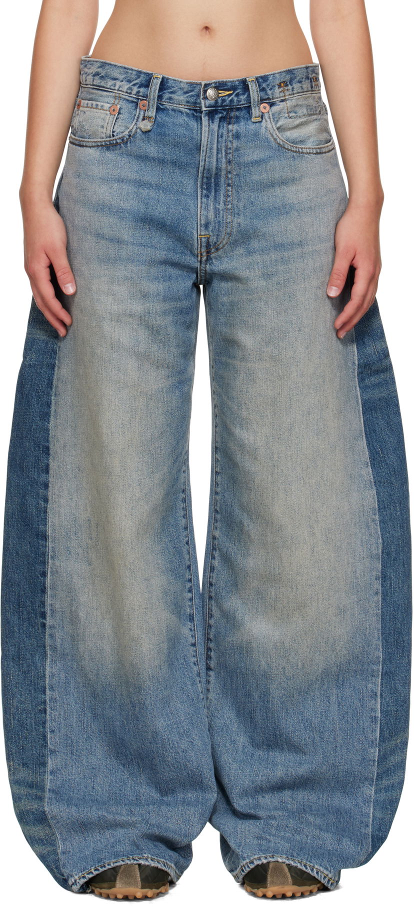 Jeans R13 R13 Insert D'Arcy Loose Jeans Plava | R13WD192-D347A