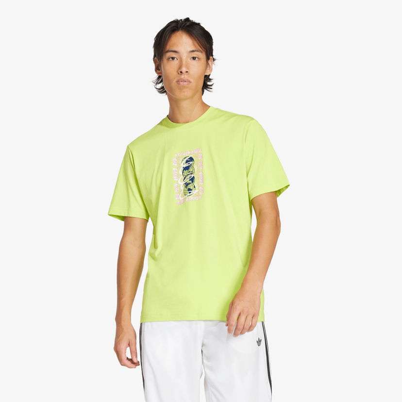 Majica kratkih rukava adidas Originals Street Graphic T-Shirt Žuta | JD0675