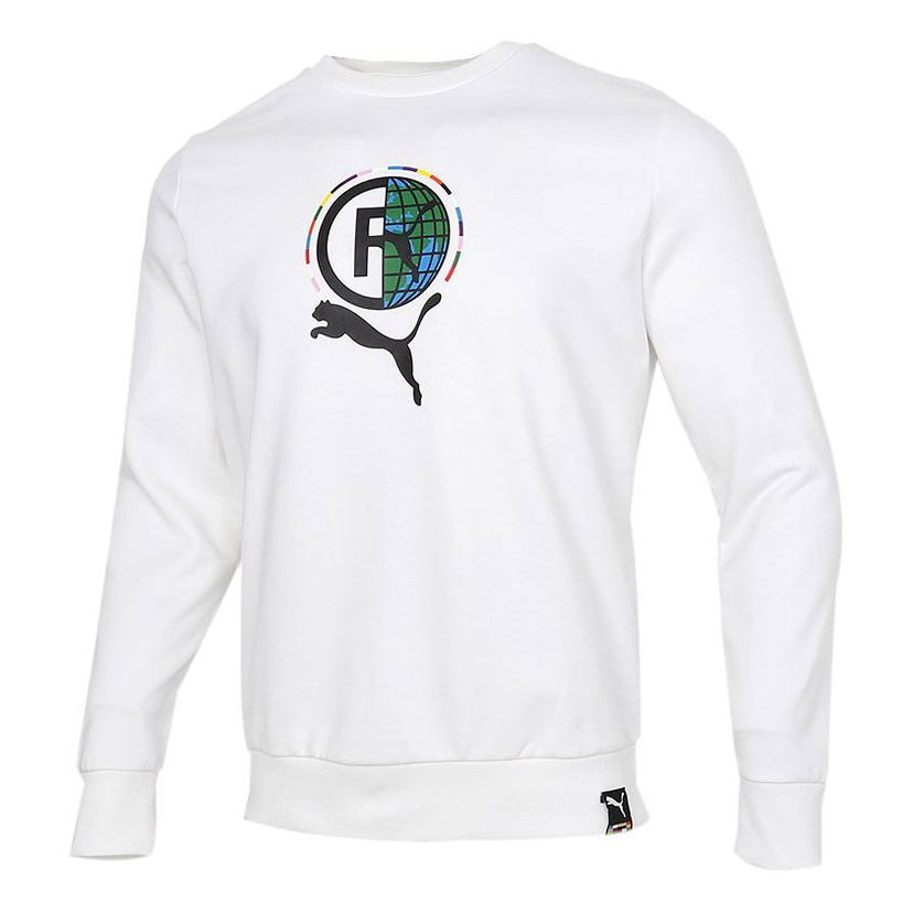 Džemper Puma Game Graphic Crewneck Sweatshirt Bijela | 531416-02
