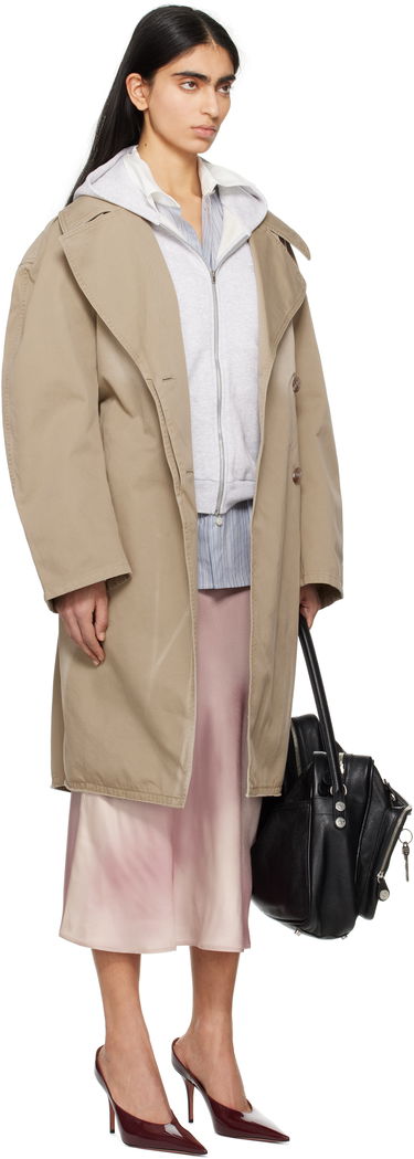 Trenčkot Acne Studios Acne Studios Belted Trench Coat Bež | A90630-, 1