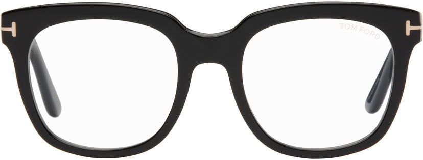 Sunčane naočale Tom Ford Tom Ford Full Rim Square Blue Block Glasses Crna | FT5537-B_52001