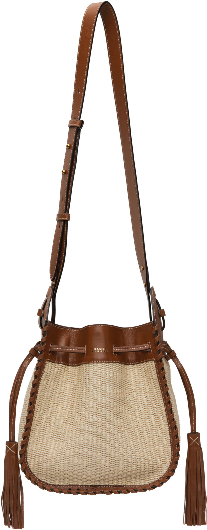 Ručna torbica ISABEL MARANT Isabel Marant Silao Raffia Shoulder Bag Bež | PP0306FB-C1X09M