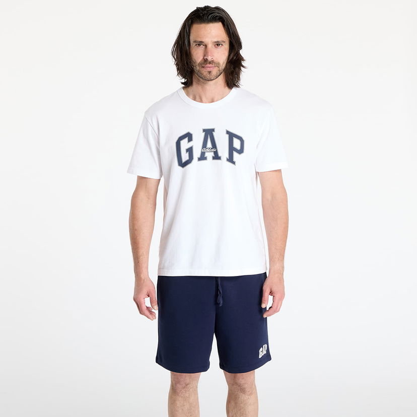 Majica kratkih rukava GAP Men's GAP Athletic Logo T-Shirt Bijela | 797924-02