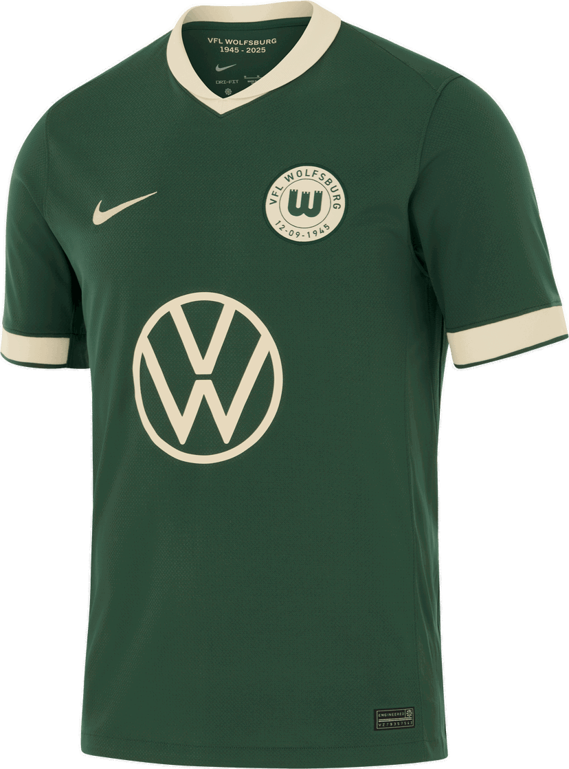 Dres Nike VfL Wolfsburg Dri-FIT Stadium 3rd Jersey 2025/26 Zelena | hv0939-302