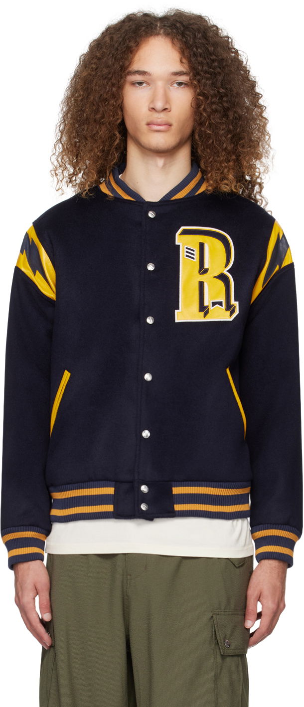 Bomber jakna Rhude 'American Spirit' Bomber Jacket Tamnoplava | RHPS24JA01612133