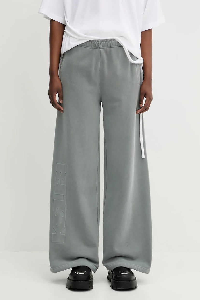 Trenirka Ksubi KSUBI Sott Origin Wide-Leg Sweatpants Siva | WSP25PA003