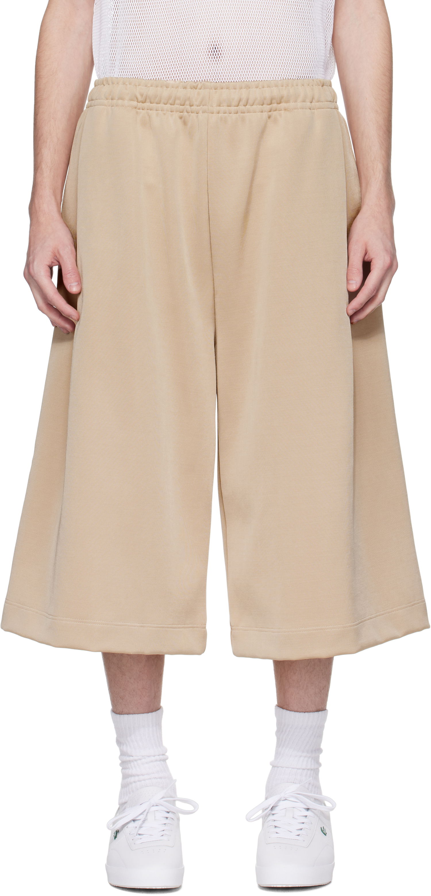 Kratke hlače Lacoste Lacoste Runway Oversized Bermuda Shorts Bež | GH7422, 0