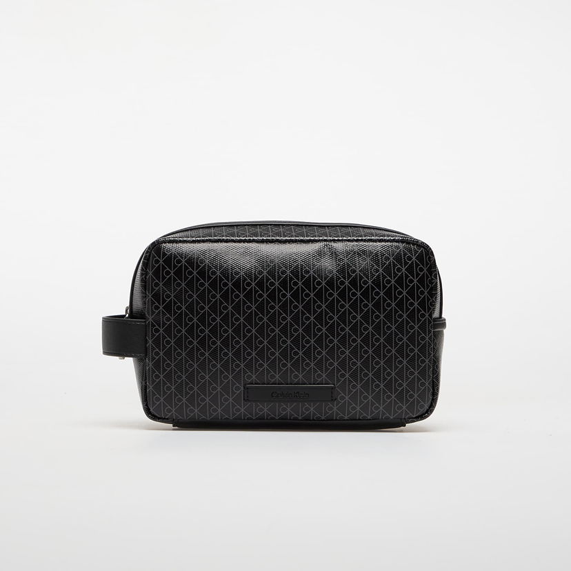 Putna torba CALVIN KLEIN Calvin Klein Emblem Aop Coated Dopp Kit Crna | LV04D1082G UB1