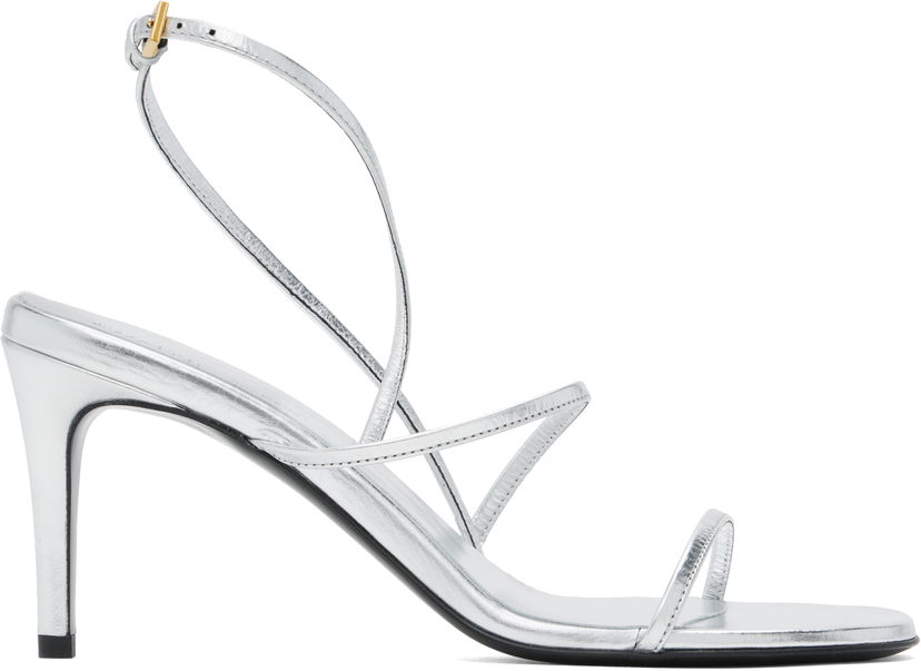 Tenisice i cipele Khaite Loop Heeled Sandals Metalik | F3075-772