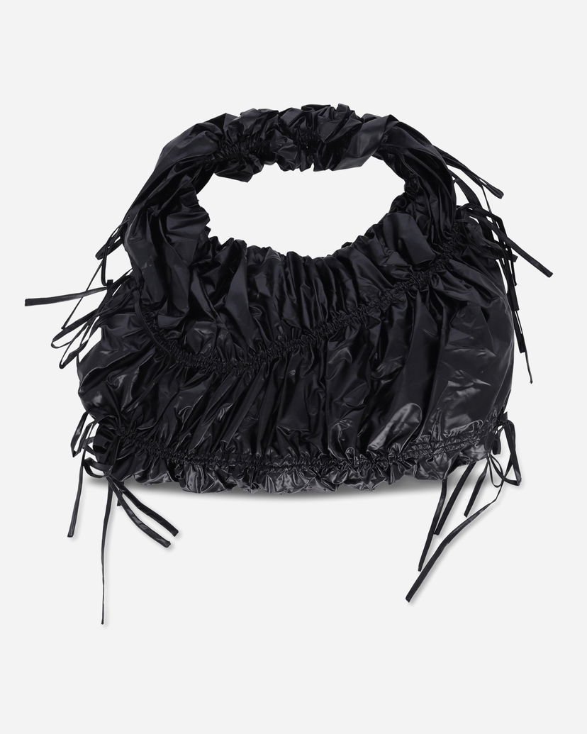 Torba za rame OpéraSPORT Clariesse Ruched Drawstring Shoulder Bag Crna | W6AW24  4