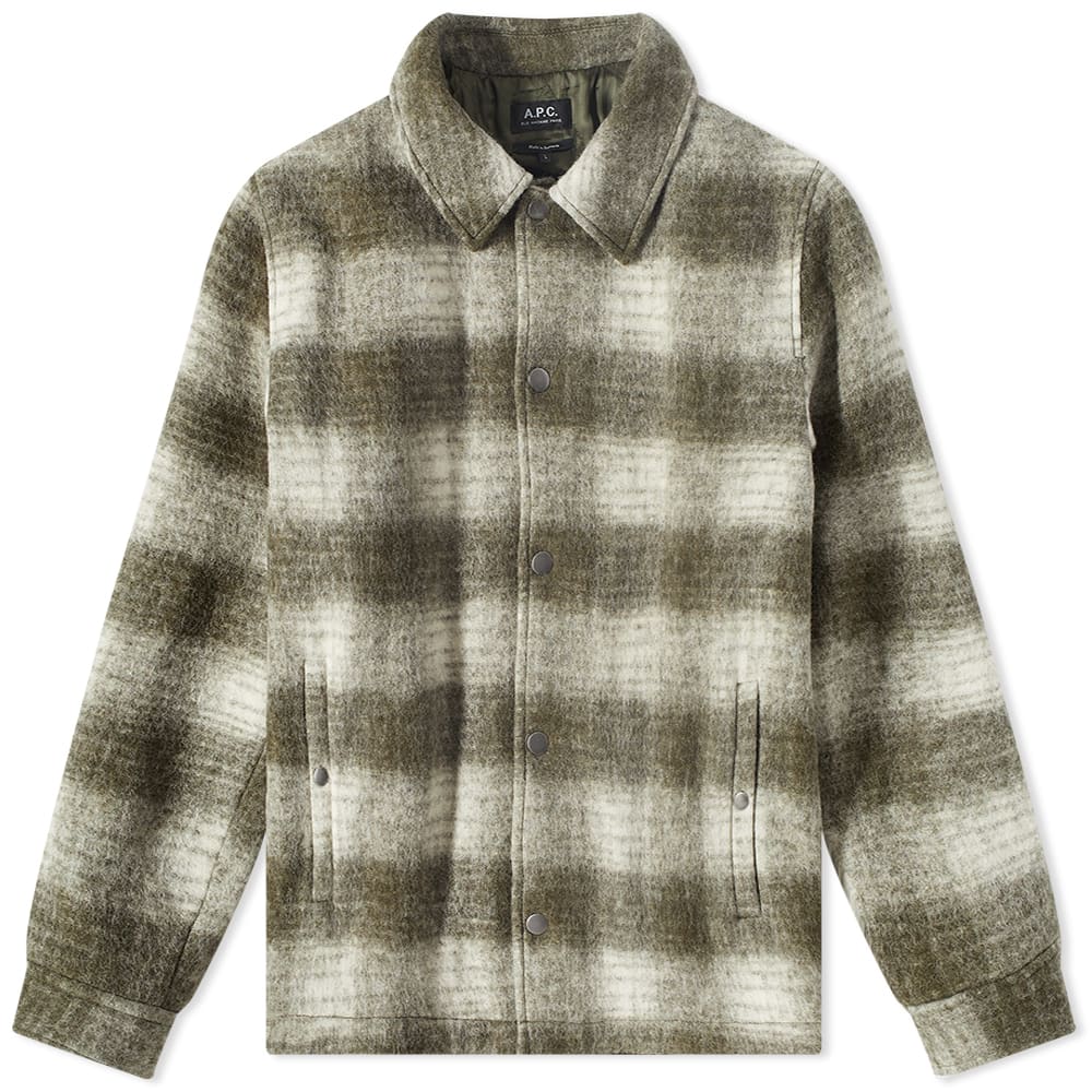 Jakna A.P.C. New Alan Check Wool Jacket Zelena | WOAOR-M02791-JAA, 0