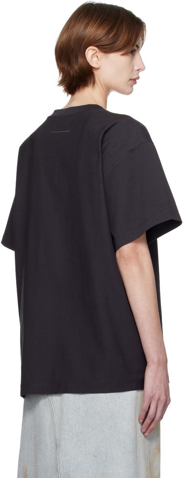 Majica kratkih rukava Maison Margiela MM6 Maison Margiela Topaz Blue Graphic T-Shirt Crna | SH0GC0041 S24311, 2