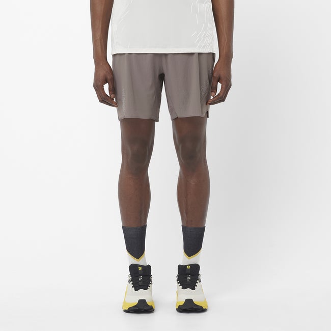 Kratke hlače Salomon Sense Aero Running Shorts 7-inch Inseam Siva | LC2614500
