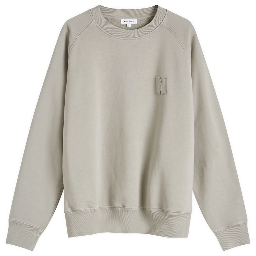 Dukserice NORSE PROJECTS Marten Raglan Crew Sweatshirt Siva | N20-1367-1071
