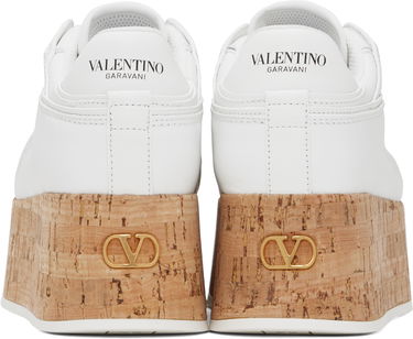 Tenisice i cipele Valentino Valentino Garavani Freedots XL Calfskin & Cork Bijela | 6W2S0IG5NGG, 1