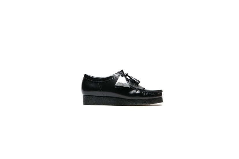 Tenisice i cipele Clarks Originals Wallabee Polished Tassel Crna | 26183780
