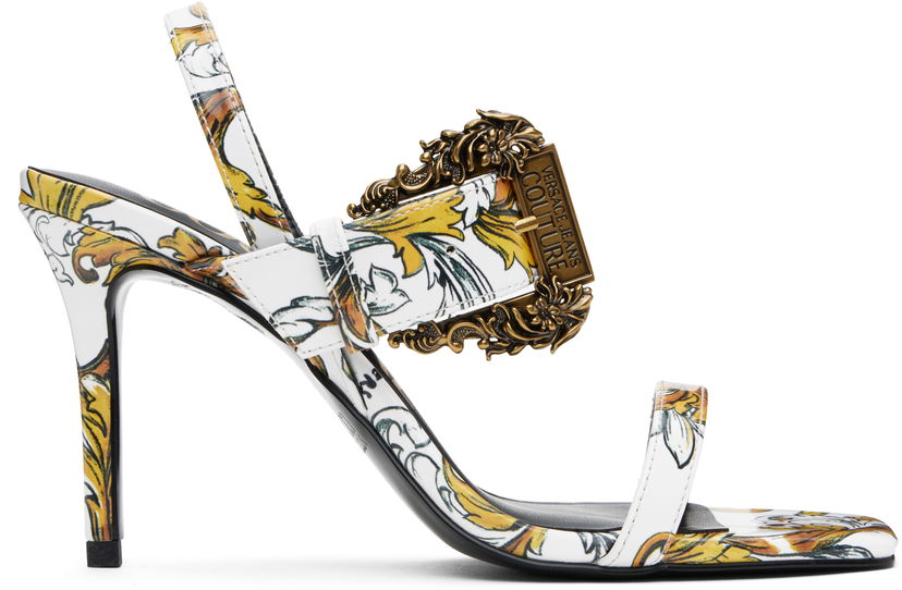 Dodaci Versace Versace Jeans Couture Emily Slingback Heeled Sandals Višebojno | E78VA3S71_EZS366