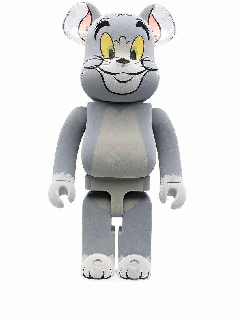 Kolekcionarsko Medicom Toy Tom flocked Be@rbrick toy - Grey Siva | 1000TOM17855334