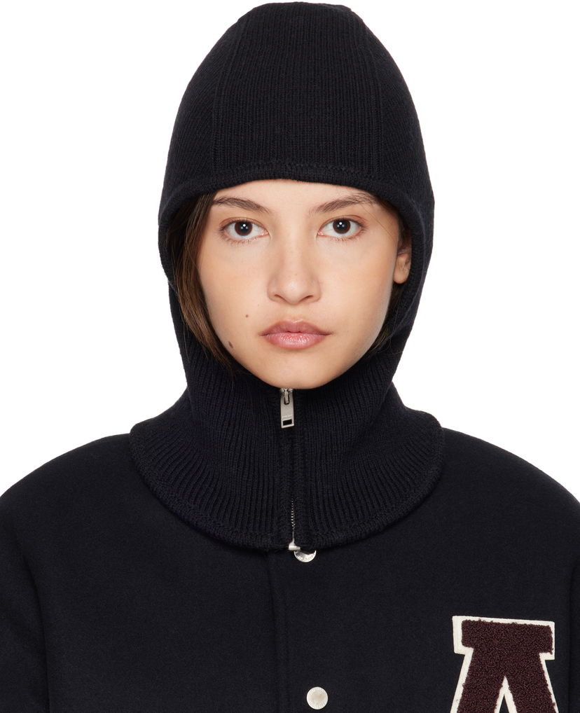 Kapica Ambush Rib Knit Balaclava Crna | BWLC002F24KNI0011000
