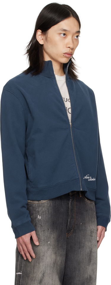 Dukserice Acne Studios Acne Studios Zip-Up Sweatshirt Crna | CI0200-, 4