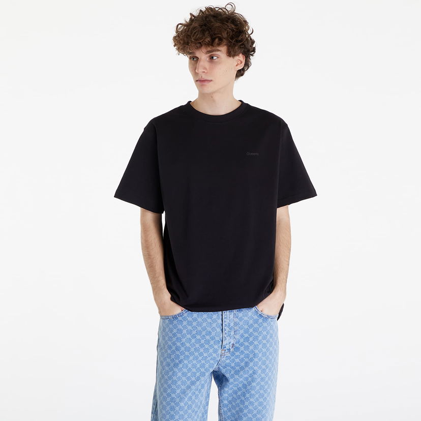 Majica kratkih rukava Queens Essential T-Shirt With Tonal Print 3-Pack Multicolour Crna | QNS_013