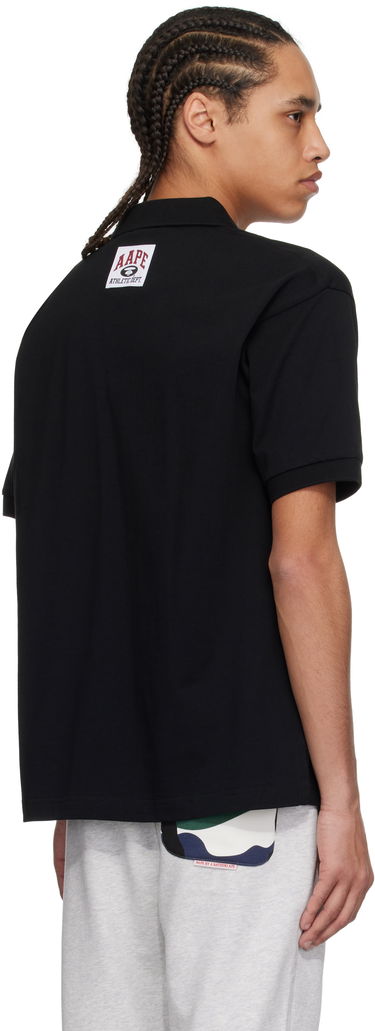 Polo majica AAPE by A Bathing Ape AAPE by A Bathing Ape Main Polo Crna | AAPPOM1662XXNBKX, 2