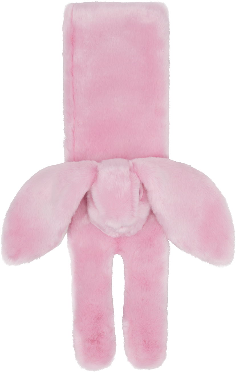 Šal KENZO Kenzo Bunny Faux-Fur Scarf Ružičasta | FF62EW0169FW