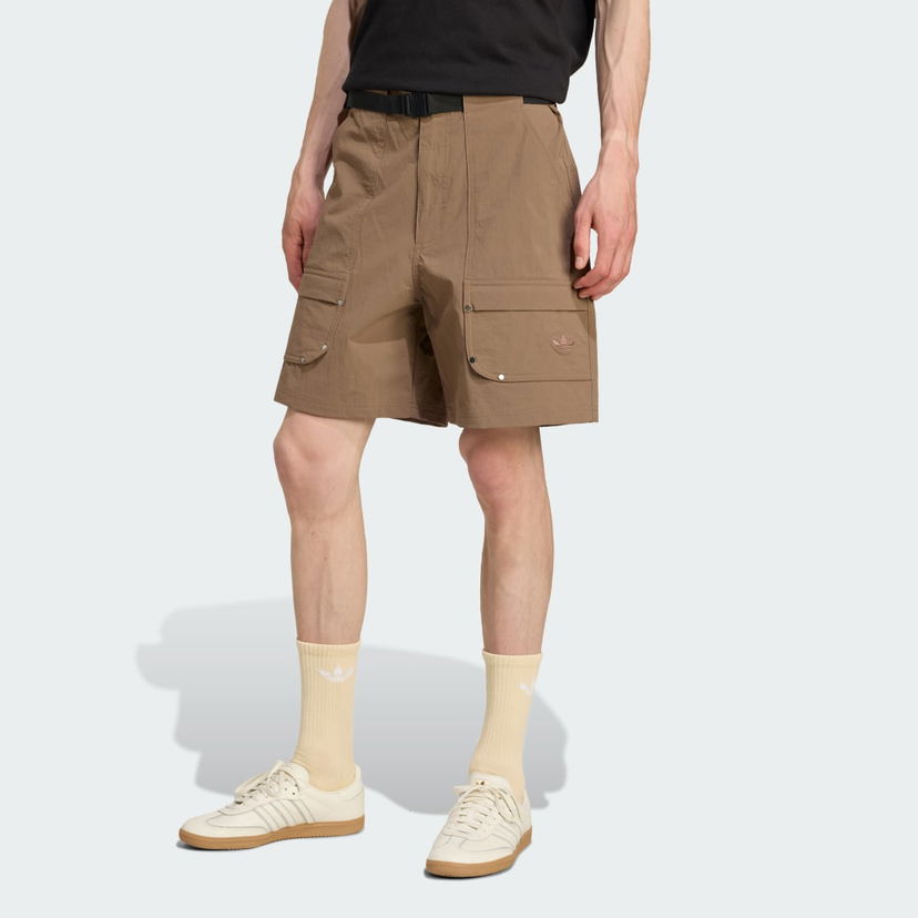 Kratke hlače adidas Performance Premium Essentials Utility Cargo Shorts Smeđa | JW1081