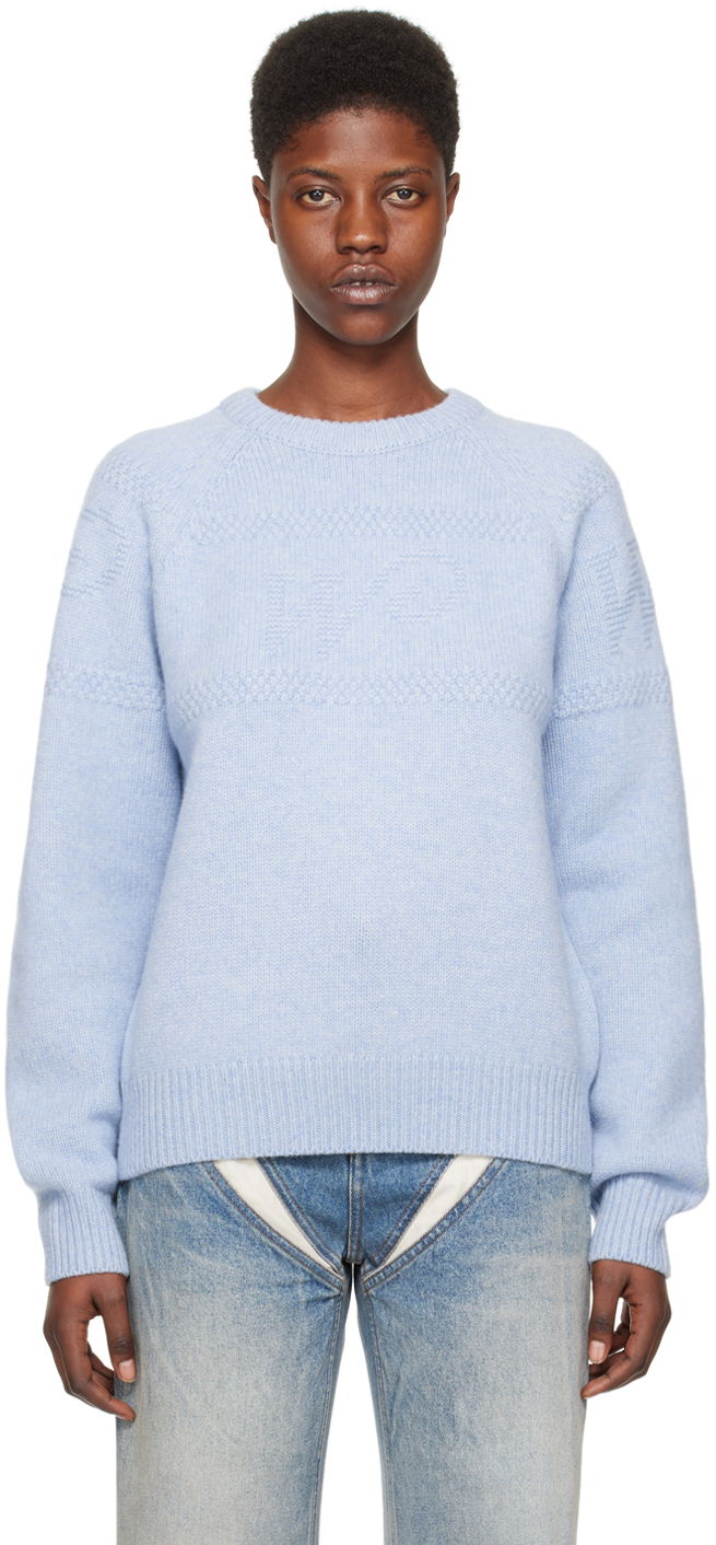Džemper We11done Jacquard Sweater Plava | WD-KT0-24-616-U-SK