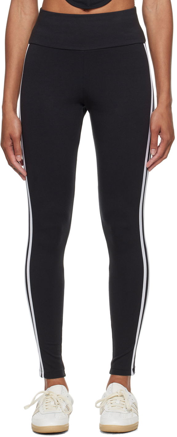 Tajice adidas Originals Black 3-Stripes Leggings Crna | IP2968