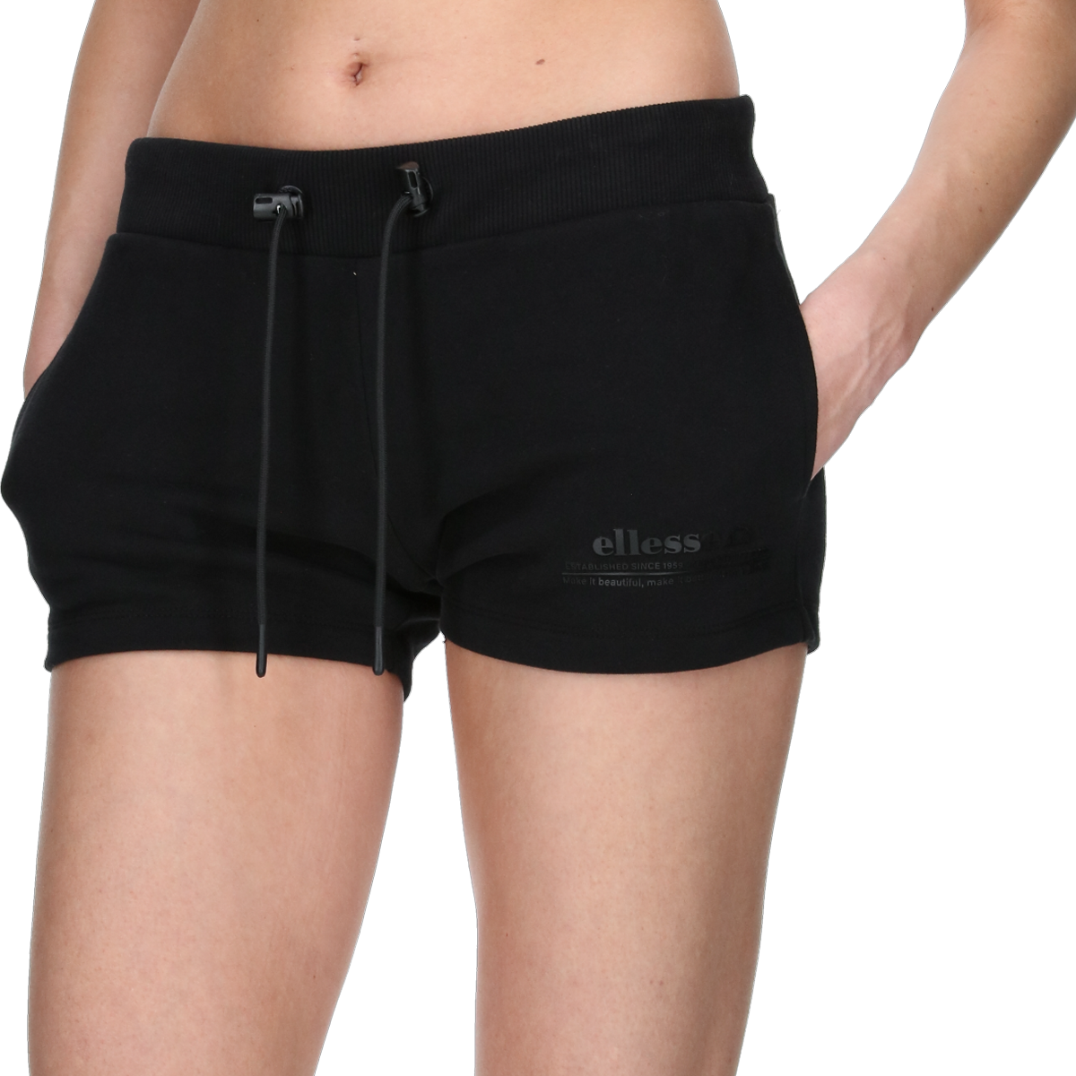 Kratke hlače Ellesse Drawstring Sweat Shorts Crna | ELA241F204-01, 0