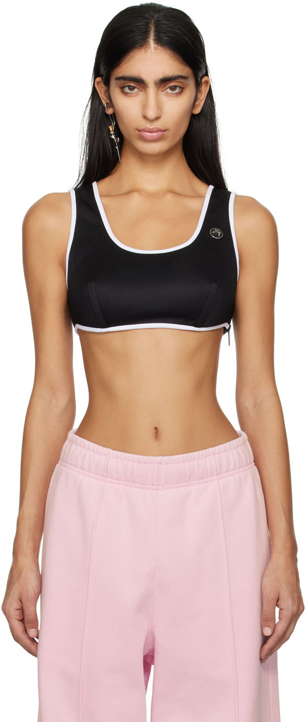 Grudnjak Ambush Lace Up Camisole Crna | BWAD004S24JER0011000