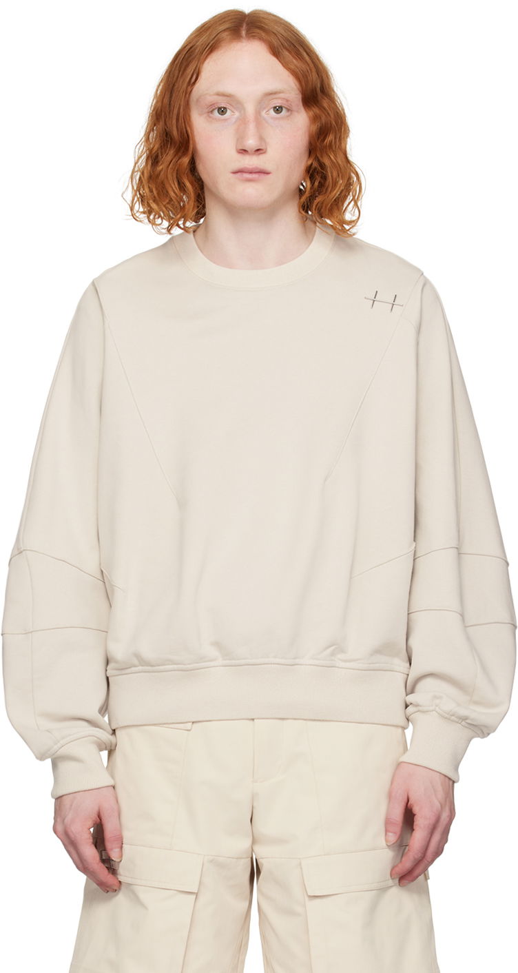 Dukserice HELIOT EMIL Plicate Detail Sweatshirt Bež | SS24_M_08_062_ST18