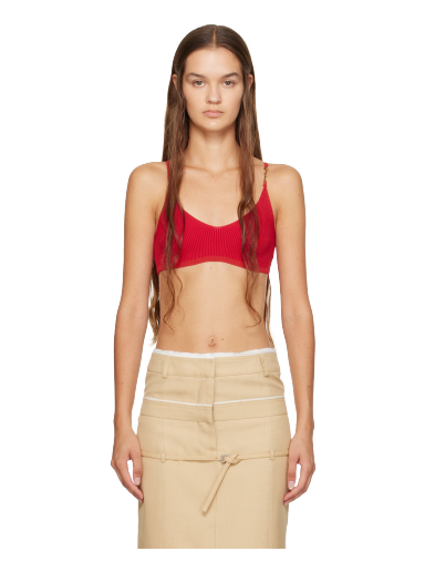 Grudnjak Jacquemus Le Raphia 'Le Bandeau Pralu' Camisole Crvena | 23E231KN502-2060