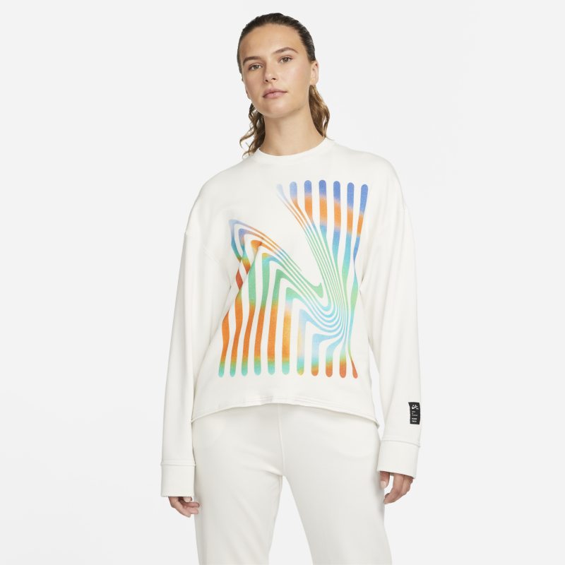 Džemper Nike Yoga Luxe A.I.R. Fleece Crew Bijela | DM7006-030