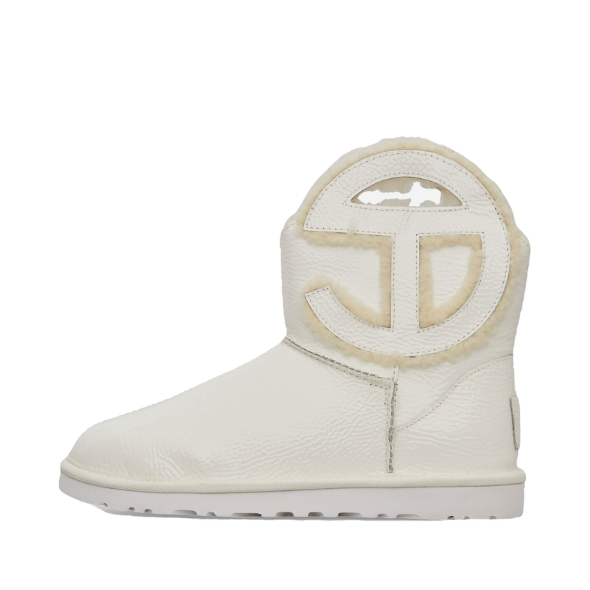 Tenisice i cipele UGG Telfar Logo Mini Crinkle Leather Boots White Bež | 1155790 WHT