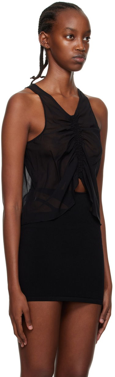 Majica bez rukava Dion Lee Dion Lee Shirred Tank Top Crna | C3066P22, 1